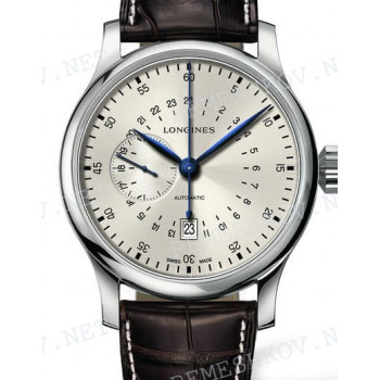 Ремешок для часов Longines, коричневый, аллигатор, 25/20, без замка, Lindbergh Atlantic Voyage Watch