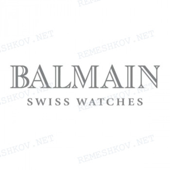Ремешок для часов Balmain, чёрный, XL, имитация крокодила, 21/18, без замка (5301/5305)