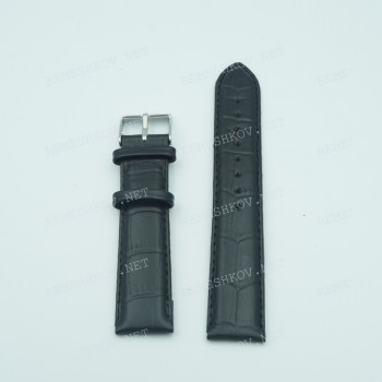 Ремешок универсальный Ardi, 20 мм, удлиненный, РК-2005-01-1-1 Kroko, черный