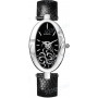 Ремешок для часов Balmain, чёрный, имитация ящерицы, с вырезом, без замка (3271/3275/3276)