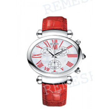 Ремешок для часов Balmain 20/18 мм, красный, имитация крокодила, стальная клипса (5691)