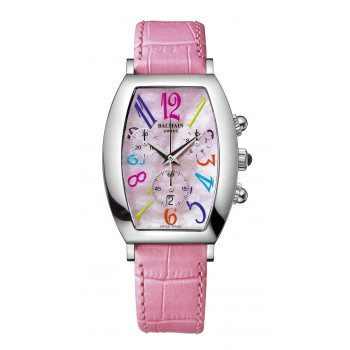 Ремешок для часов Balmain 16/14 мм, розовый, имитация крокодила, без замка (5711/5715/5719/5821/5825)
