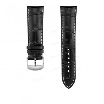 Ремешок для часов Breitling 23/20 мм, черный, кожа, M, без замка