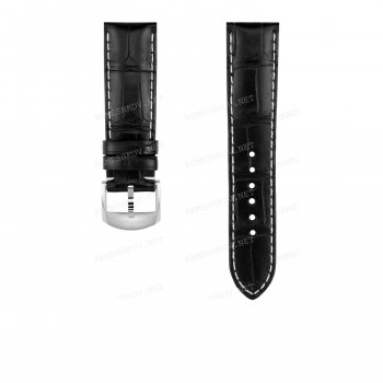 Ремешок для часов Breitling 20/18 мм, черный, кожа, L, без замка