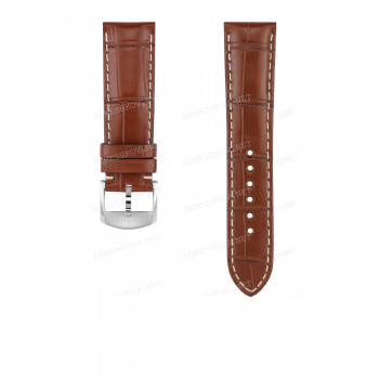 Ремешок для часов Breitling 20/18 мм, коричневый, кожа, L, без замка