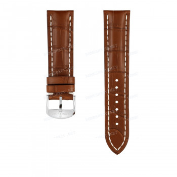 Ремешок для часов Breitling 22/20 мм, коричневый, кожа, M, без замка