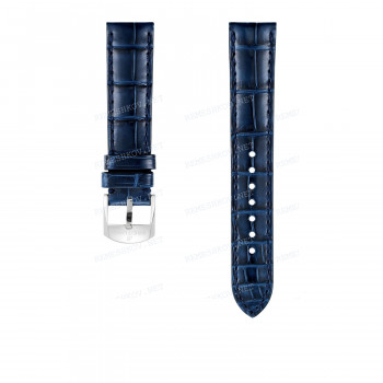 Ремешок для часов Breitling 18/16 мм, синий, кожа, L, без замка