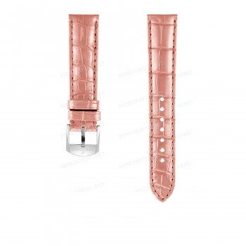 Ремешок для часов Breitling 18/16 мм, розовый, кожа, L, без замка