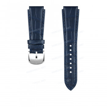 Ремешок для часов Breitling 20/18 мм, синий, кожа, L, без замка