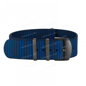 Ремешок для часов Breitling 22/22 мм, синий, текстиль