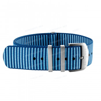 Ремешок для часов Breitling 18/18 мм, голубой, текстиль