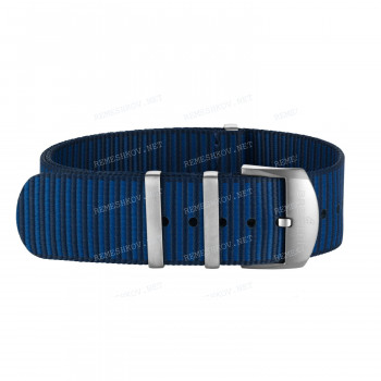Ремешок для часов Breitling 20/20 мм, синий, текстиль