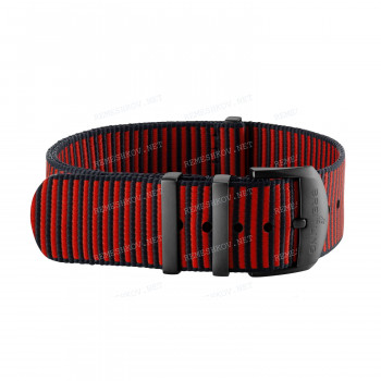 Ремешок для часов Breitling 22/22 мм, красный, текстиль