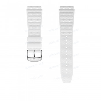 Ремешок для часов Breitling 20/18 мм, белый, каучук, M, без замка