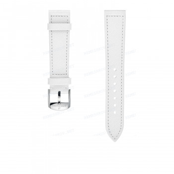 Ремешок для часов Breitling 18/16 мм, белый, кожа, L, без замка
