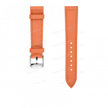 Ремешок для часов Breitling 18/16 мм, оранжевый, кожа, L, без замка