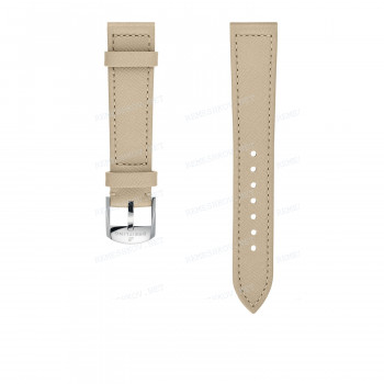 Ремешок для часов Breitling 18/16 мм, бежевый, кожа, L, без замка