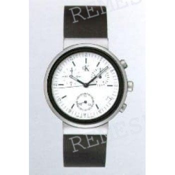 Ремешок для часов Calvin Klein K0218, 20/20 мм, черный, резиновый, титановая пряжка, cK TECH CHRONO (CK1)