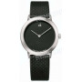 Ремешок для часов Calvin Klein K0348, K0341, 18/17 мм, черный, теленок "гольф", стальная пряжка, cK Minimal Golf XL (CK3XL)