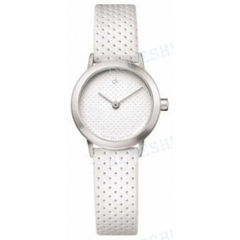 Ремешок для часов Calvin Klein K0343, 12/10 мм, белый GOLF, теленок, стальная пряжка, cK MINIMAL GOLF LADY (CK3)
