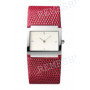 Ремешок для часов Calvin Klein K0420, K0428, 30/28 мм, красный, имитация ящерицы, с вырезом, стальная пряжка, cK DRESS Single Timer XL (CK4)