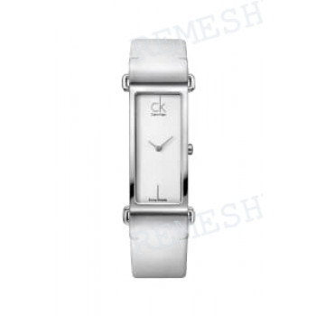 Ремешок для часов Calvin Klein K0I23, 19/18 мм, белый, теленок, стальная пряжка, cK Citified LADY (CK0I)