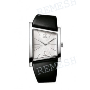 Ремешок для часов Calvin Klein K0Q21, 28/20 мм, черный, теленок, интегрированный, стальная клипса, cK District GENT (CK0Q)
