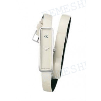Ремешок для часов Calvin Klein K1012, 8/8 мм, бежевый, теленок, стальная пряжка, cK Duality MIDSIZE