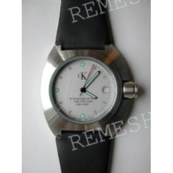 Ремешок для часов Calvin Klein K1211, 20/20 мм, черный, теленок, интегрированный, стальная пряжка, cK Simplicity LADY