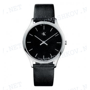 Ремешок для часов Calvin Klein K2621, K2624, 19/18 мм, черный, теленок, стальная пряжка, cK Classic GENT (CK26)
