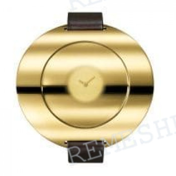 Лента для часов Calvin Klein K3723, K3724, K3743, 16/16 мм, фиолетовая, сатин, желтая пряжка, cK Ray LADY (CK37)