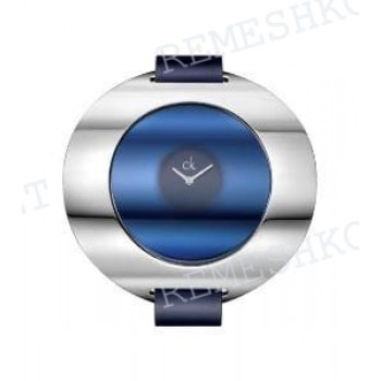 Ремешок для часов Calvin Klein K3723, K3724, K3743, 16/16 мм, синий, теленок, стальная пряжка, cK Ray LADY (CK37)