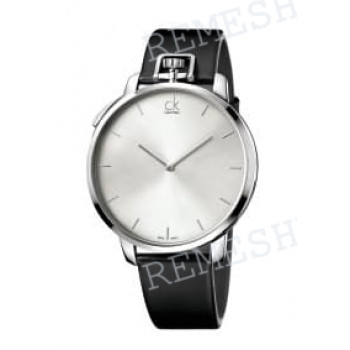 Ремешок для часов Calvin Klein K3Z21, 22/20 мм, черный, теленок, с вырезом, стальная пряжка ck Exception (K3Z)