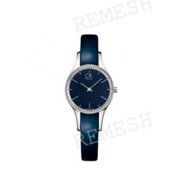 Ремешок для часов Calvin Klein K4323, 10/10 мм, синий, теленок, интегрированный, стальная пряжка, cK Simplicity LADY (CK43)