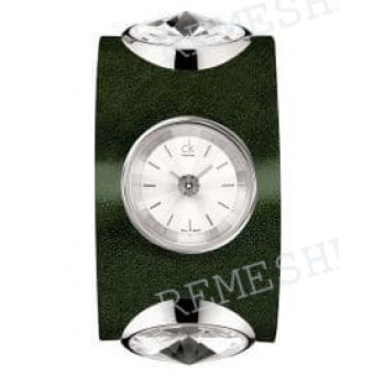 Ремешок для часов Calvin Klein K4623, 33 мм, темно-зеленый, теленок, стальная пряжка, cK Night LADY (CK46)