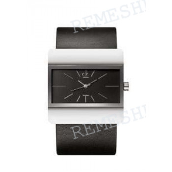 Ремешок для часов Calvin Klein K5221, 36/36 мм, черный, теленок, стальная пряжка, cK Impact GENT (CK52)