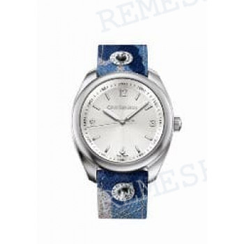 Ремешок для часов Calvin Klein K5811, 21/20 мм, синий, текстиль, стальная пряжка, CKJ Impulse Pledge GENT (CKJ)