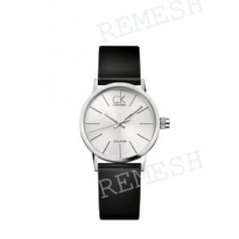 Ремешок для часов Calvin Klein K7622, 16/16 мм, черный, теленок, стальная пряжка, cK Post-minimal MIDSIZE (CK76)