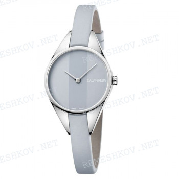 Ремешок для часов Calvin Klein K8P23, 8/8 мм, серый, теленок, интегрированный, стальная пряжка, REBEL (K8P)