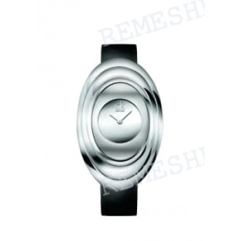 Ремешок для часов Calvin Klein K9322, K9323, 16/16 мм, черный, теленок, стальная пряжка, cK Mound LADY (CK93)