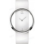 Ремешок для часов Calvin Klein, 22/22 мм, белый, с вырезом, стальная пряжка, ck Glam LADY (CK94) (АНАЛОГ)