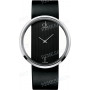 Ремешок для часов Calvin Klein K9423, 22/22 мм, черный, теленок, с вырезом, стальная пряжка, ck Glam LADY (CK94)