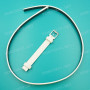Ремешок для часов Calvin Klein K2E23, 9/9 мм, белый, теленок, длинный, стальная пряжка, cK Treasure LADY (K2E)