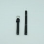 Ремешок для часов Calvin Klein K8P23, 8/8 мм, черный, теленок, интегрированный, стальная пряжка, под корпус, REBEL (K8P)