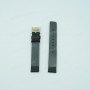 Ремешок для часов Calvin Klein K9123, 13/13 мм, черный, теленок, желтая пряжка, cK Ridge LADY (CK91)