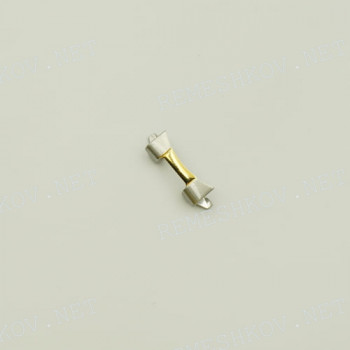 Оконцовка браслета Casio LTP-1302PSG, 15 мм, серебристый/золотистый, сталь, заостренный тип крепления, 15-7.5