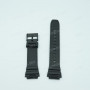 Ремешок для часов Casio AE-1200, AE-1300, F-108, W-216, WS-1600, 24/18 мм, черный, полиуретан, под корпус, 18 мм ширина выступа, ЗЧ