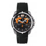 Ремешок для часов Certina черный, резиновый, интегрированный, стальная клипса, DS FURIOUS (C011.410, C011.417)