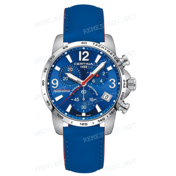 Ремешок для часов Certina 20/18 мм, для часов Certina LEATHER, BLUE (C034.417)