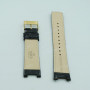 Ремешок для часов Cover Co102, 22/18 мм, черный, кожа, прямой с вырезом, 12 мм ширина выреза, ЗЖ
